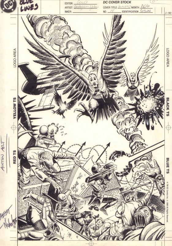 Hawkworld #14 (1991), raw, ungraded comic book — front cover