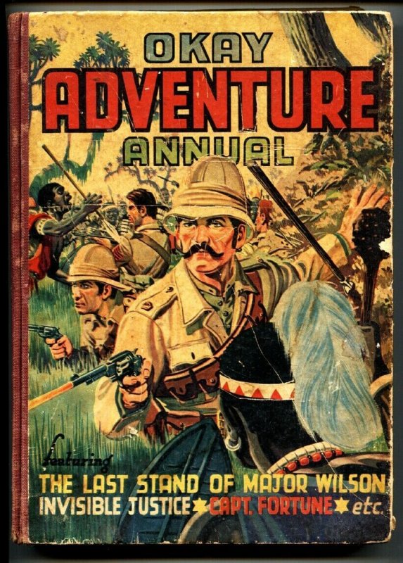 Okay Adventure Annual 1940's-British-Crack Comics Smash-Golden-Age (1940), raw, ungraded comic book — front cover