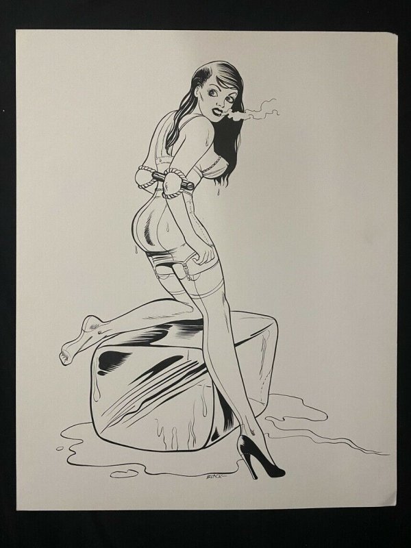 Senorita Rio Original Pin Up by Bill Black- ice, raw, ungraded comic book — front cover