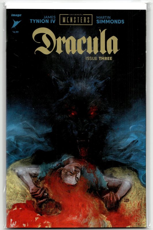 Universal Monsters: Dracula #3 (Image Comics, 2023), raw, ungraded comic book — front cover