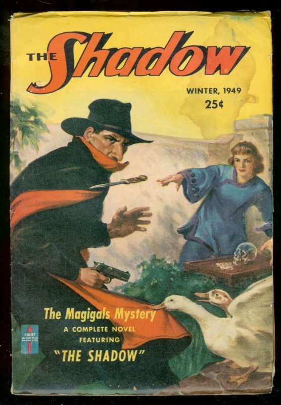 Pulp: Shadow Pulp Winter 1949- Magigals Mystery Skull Cover FN (1949), raw comic book in FN condition — front cover