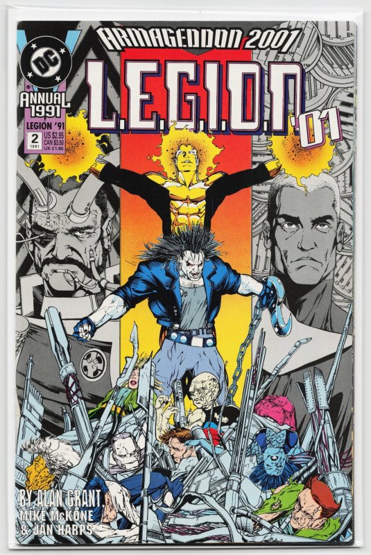 L.e.g.i.o.n. Annual #2 (DC Comics, 1991), raw, ungraded comic book — front cover
