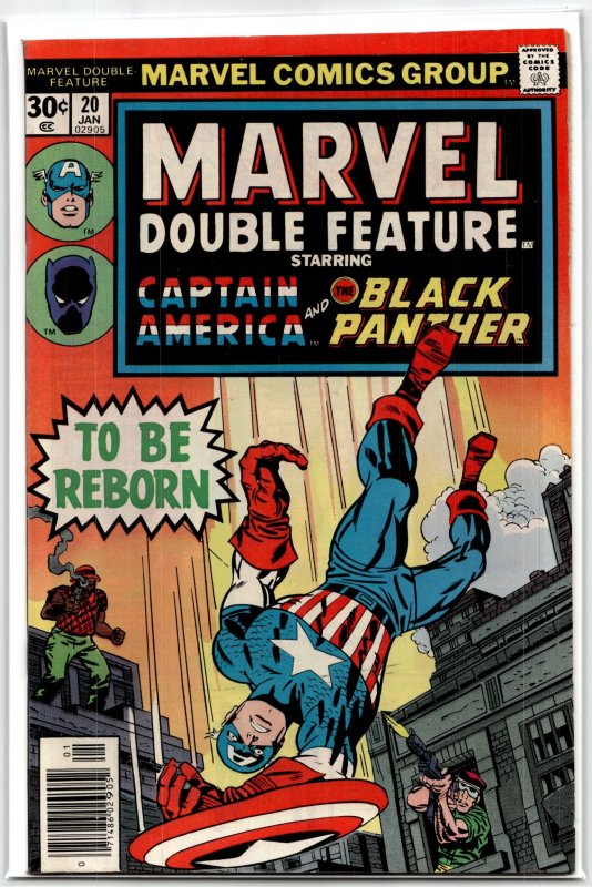 Marvel Double Feature #20 (Marvel Comics, 1977), raw, ungraded comic book — front cover