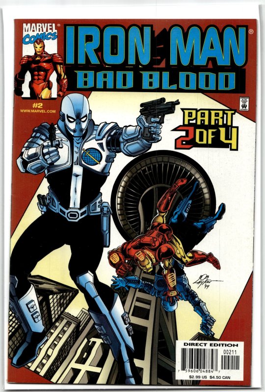 Iron Man: Bad Blood #2 (2000), raw, ungraded comic book — front cover