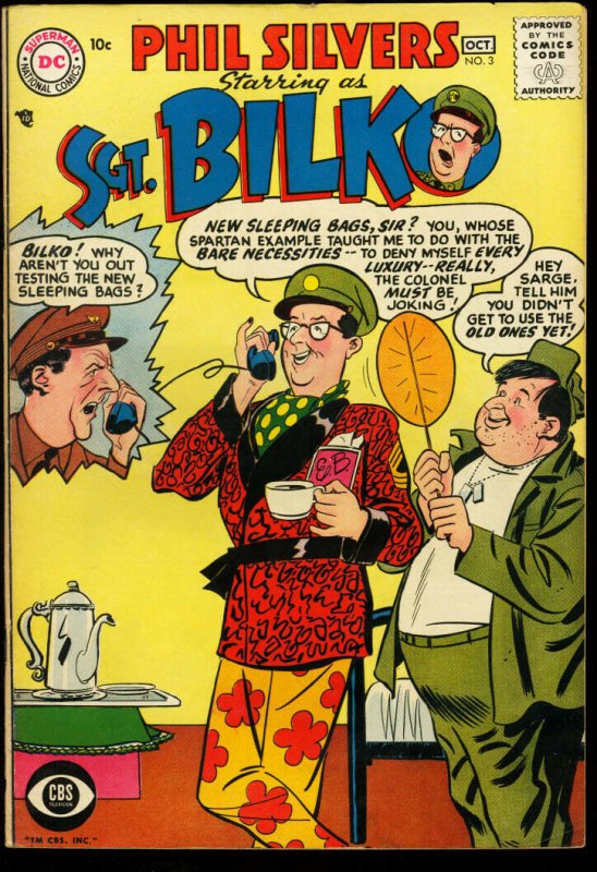 Sergeant Bilko #3 (DC Comics), raw comic book in VF condition — front cover