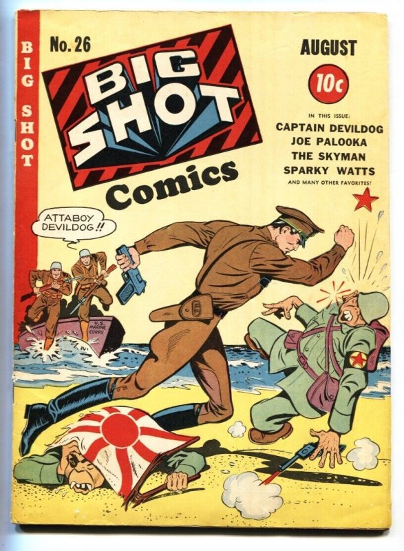 Big Shot #26 (1942), raw, ungraded comic book — front cover