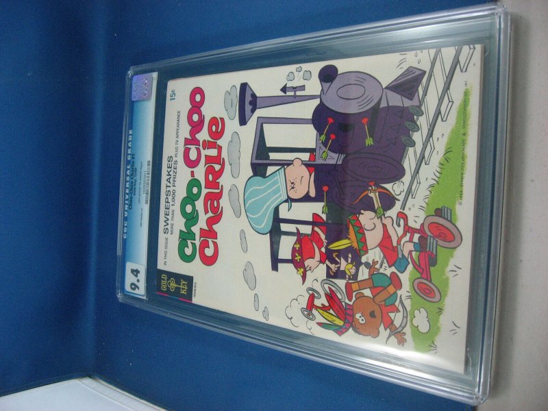 Choo Choo Charlie #1 (Gold Key Comics, 1969), CGC 9.4 graded comic book, Universal Blue label — front cover in its holder