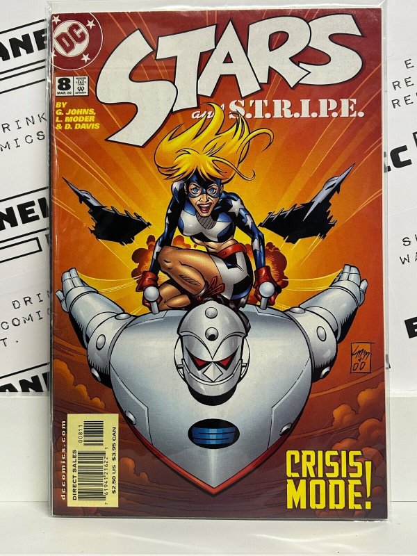 Stars and S.t.r.i.p.e #8 (2000), raw, ungraded comic book — front cover