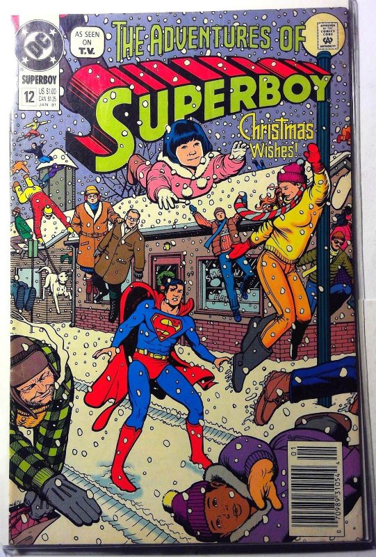 Superboy 2nd Series #12 (DC Comics, 1991), raw, ungraded comic book — front cover