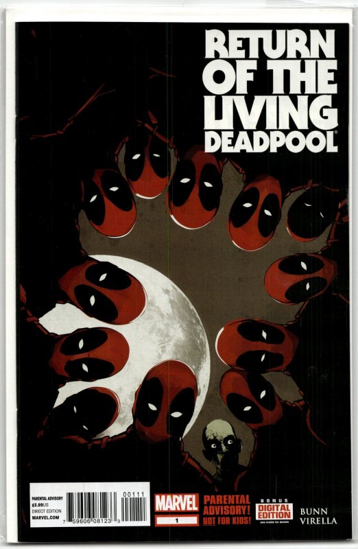 Return of the Living Deadpool #1 (Marvel Comics, 2015), raw, ungraded comic book — front cover