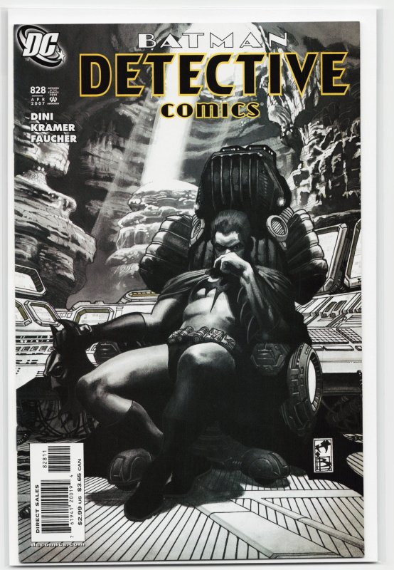 Detective Comics #828 (DC Comics, 2007), raw, ungraded comic book — front cover