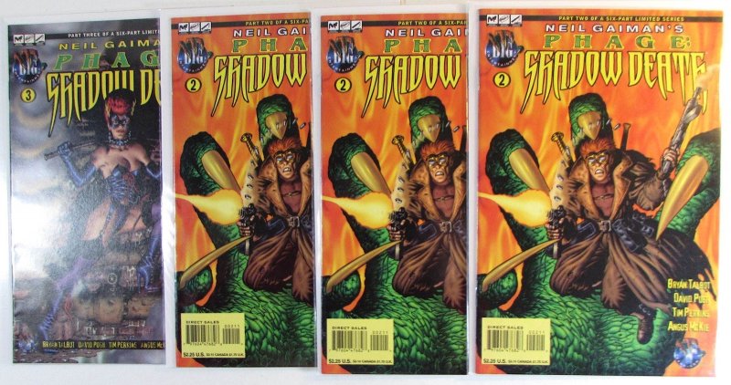 Phage: Shadow Death Lot of 4 #2 x3, 3 Big (1996) 1st Print Comic Books (1996), raw, ungraded comic book — front cover