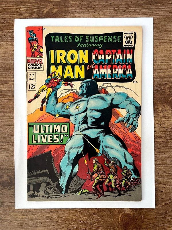 Tales of Suspense #77 (Marvel Comics, 1966), raw comic book in VF condition — front cover
