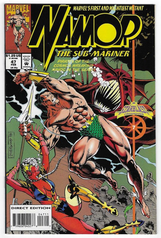 Namor, the Sub-Mariner #47 (Marvel Comics, 1994), raw, ungraded comic book — front cover