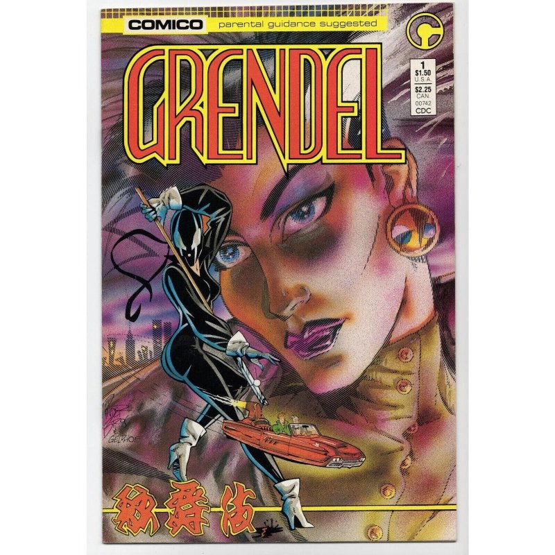 Grendel #1 (Dark Horse Comics, 1986), raw comic book in VF/NM 9.0 condition — front cover