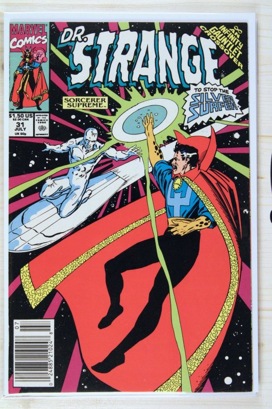 Doctor Strange, Sorcerer Supreme #31 (Marvel Comics, 1991), raw comic book in VF+ 8.5 condition — front cover