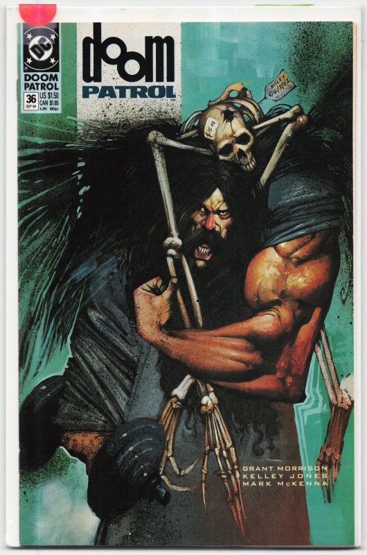 Doom Patrol #36 (DC Comics, 1990), raw, ungraded comic book — front cover