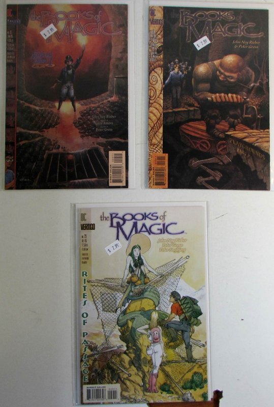 The Books of Magic Lot of 3 #9, 18, 29 Vertigo Comics 1995 1st Print Comic Books (DC Comics, 1995), raw, ungraded comic book — front cover