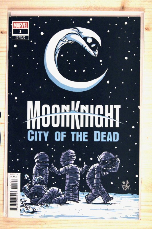 Moon Knight: City of the Dead #1 (Marvel Comics, 2023), raw comic book in NM+ 9.6 condition — front cover