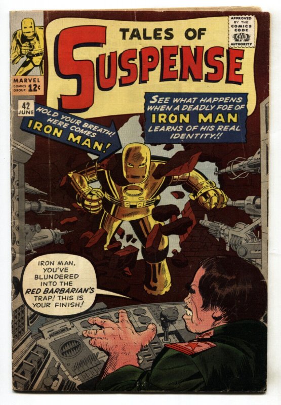 Tales of Suspense #42 (Marvel Comics, 1963), raw, ungraded comic book — front cover