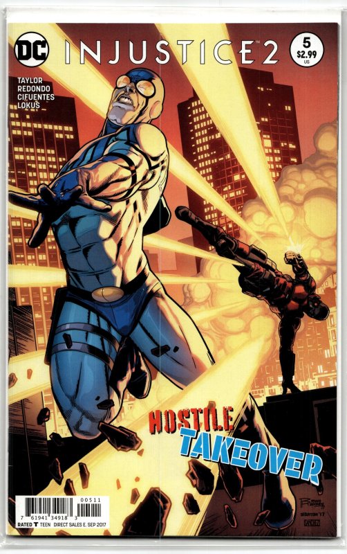Injustice 2 #9 (DC Comics, 2017), raw, ungraded comic book — front cover