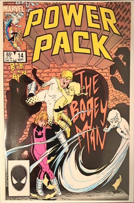 Power Pack #14 (Marvel Comics, 1985), raw, ungraded comic book — front cover