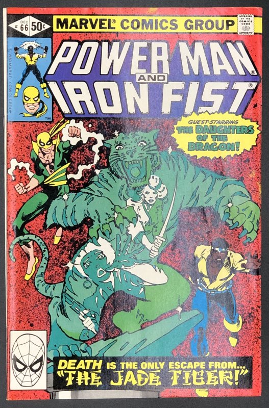 Power Man and Iron Fist #66 (Marvel Comics, 1980), raw, ungraded comic book — front cover