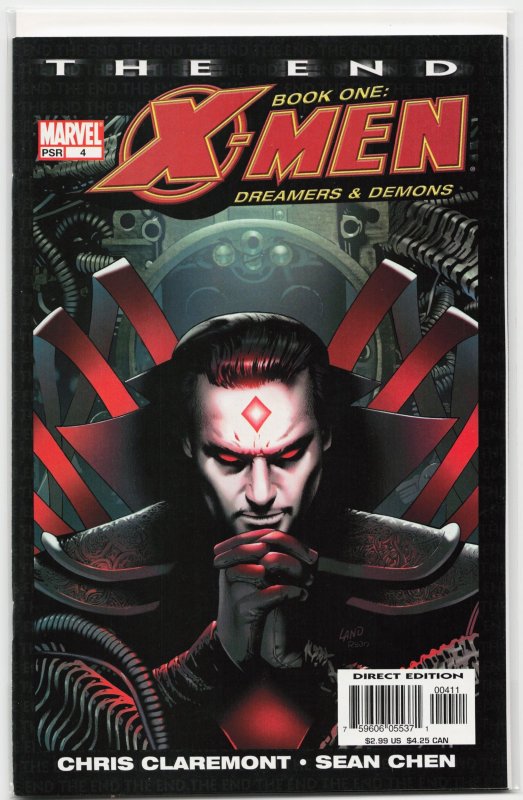 X-Men: The End: Book 1: Dreamers & Demons #4 (Marvel Comics, 2004), raw, ungraded comic book — front cover