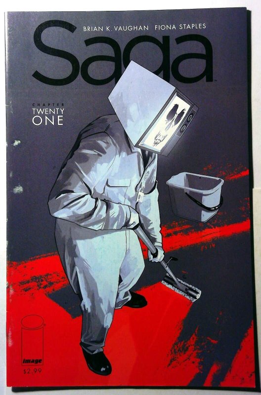Saga #21 (Image Comics, 2014), raw, ungraded comic book — front cover