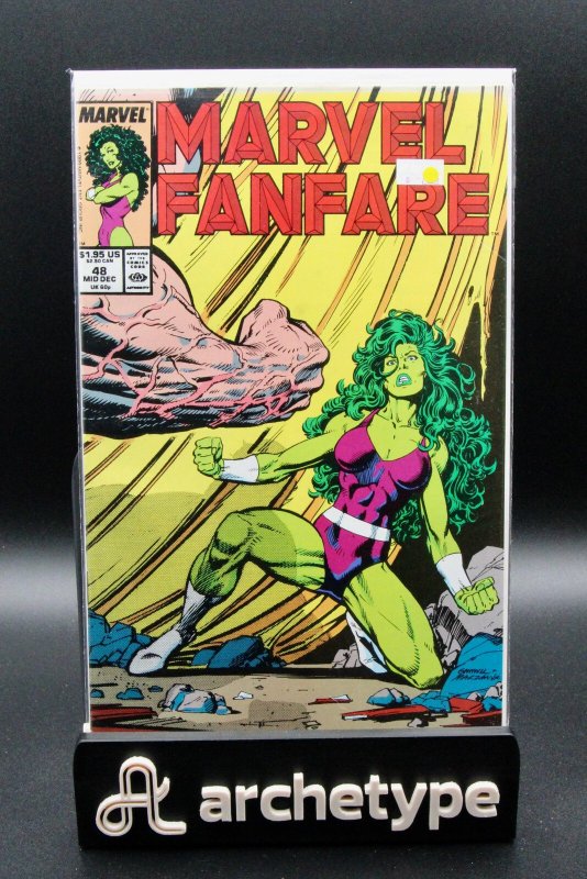 Marvel Fanfare #48 (Marvel Comics, 1989), raw, ungraded comic book — front cover