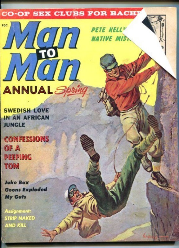 Pulp: Man to Man Annual -Spg 1961-Sunken Treasure-Tampa Bay Cheesecake-Pulp ... (1961), raw, ungraded comic book — front cover