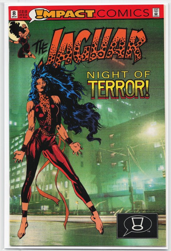 The Jaguar #8 (1992), raw, ungraded comic book — front cover
