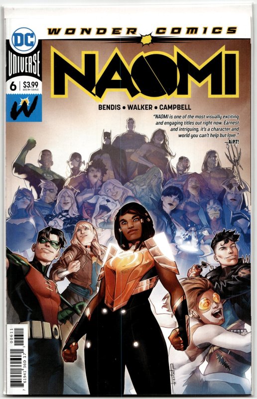 Naomi #6 (DC Comics, 2019), raw, ungraded comic book — front cover