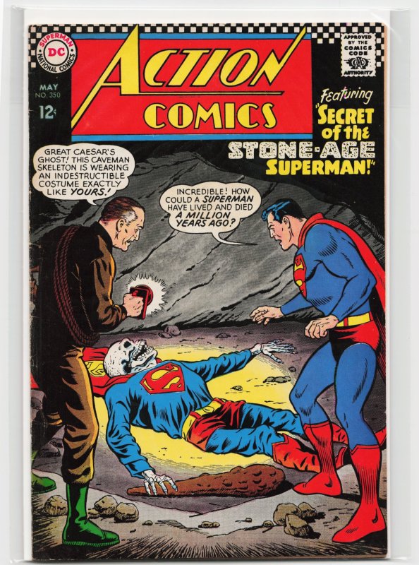 Action Comics #350 (DC Comics, 1967), raw, ungraded comic book — front cover