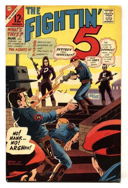 The Fightin' 5 #40 (Charlton Comics, 1966), raw, ungraded comic book — front cover