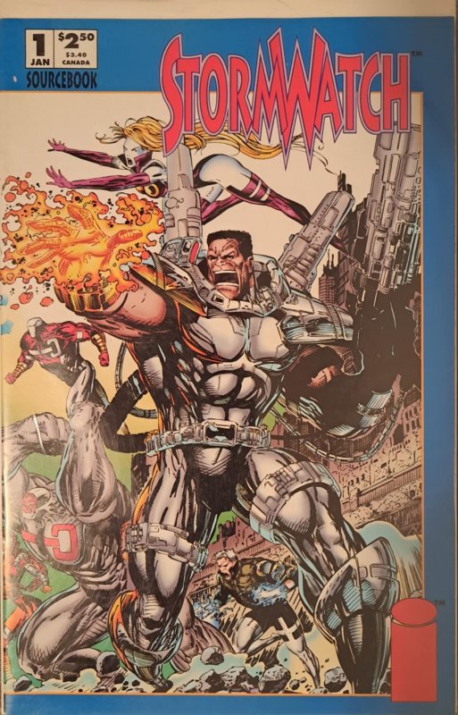 Stormwatch Sourcebook (1994) (1994), raw, ungraded comic book — front cover