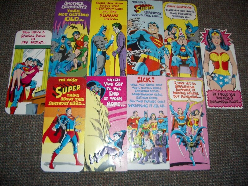 Neal Adam Superhero Greeting Card lot of 47- 1978- Batman- Superman (1978), raw, ungraded comic book — front cover