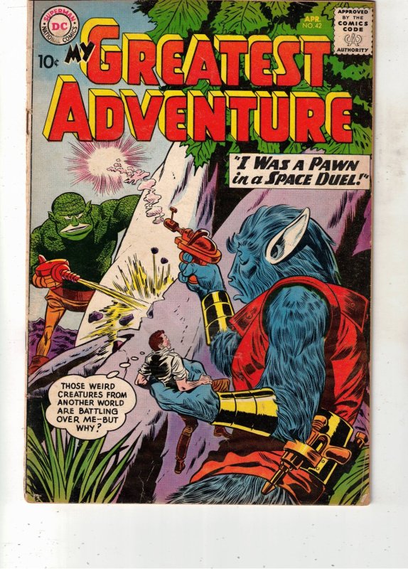 My Greatest Adventure #42 (DC Comics, 1960), raw comic book in FN condition — front cover