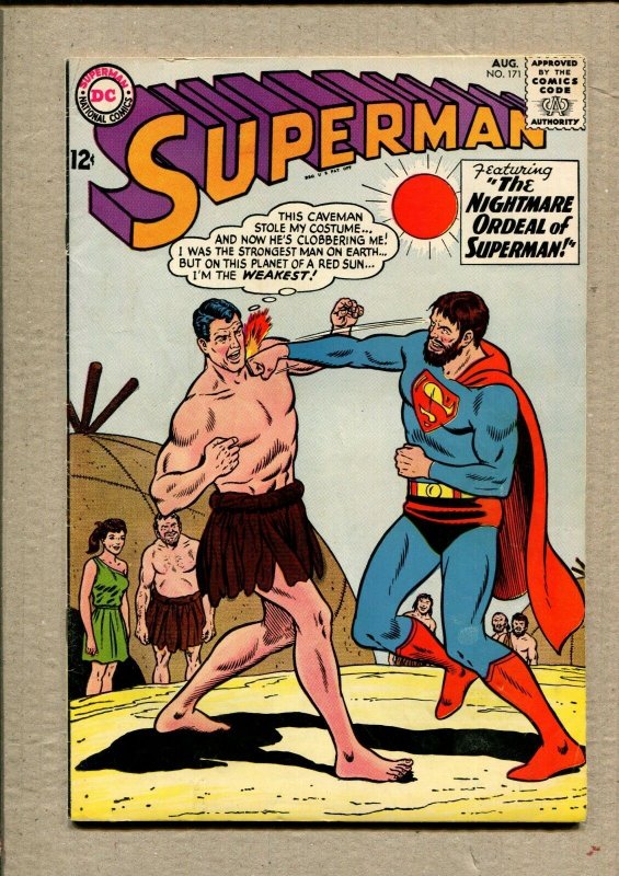 Superman #171 (DC Comics, 1964), raw comic book in 6.5 condition — front cover