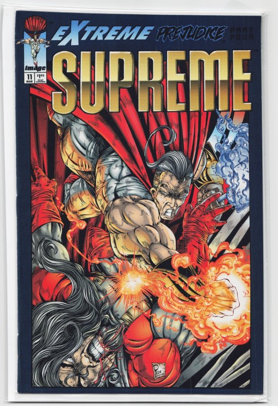Supreme #11 (Image Comics, 1994), raw, ungraded comic book — front cover