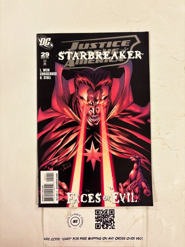 Justice League of America #29 (DC Comics, 2009), raw comic book in NM condition — front cover