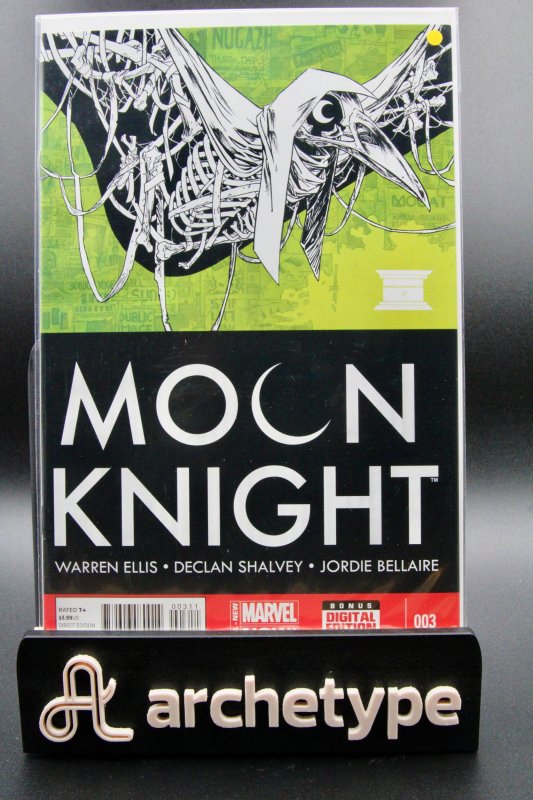 Moon Knight #3 (Marvel Comics), raw comic book in NM 9.4 condition — front cover