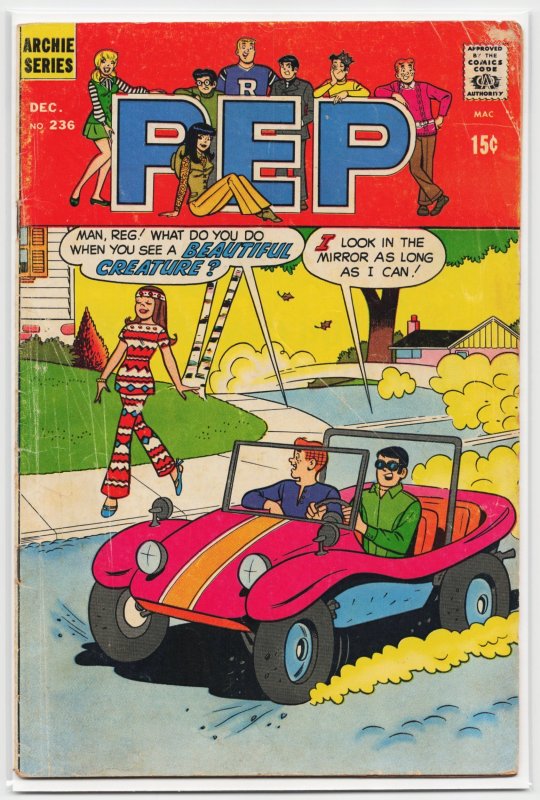 Pep Comics #236 (1969), raw, ungraded comic book — front cover