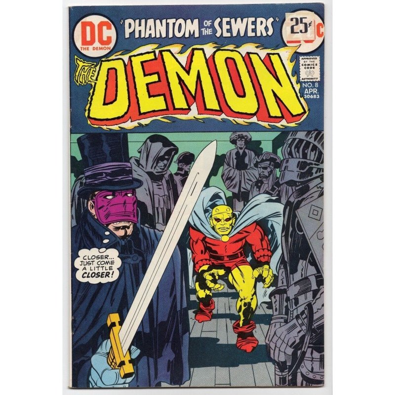 The Demon #8 (DC Comics, 1973), raw comic book in FN- 5.5 condition — front cover