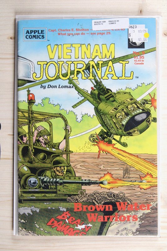 Vietnam Journal #9 (1989), raw comic book in VF/NM 9.0 condition — front cover