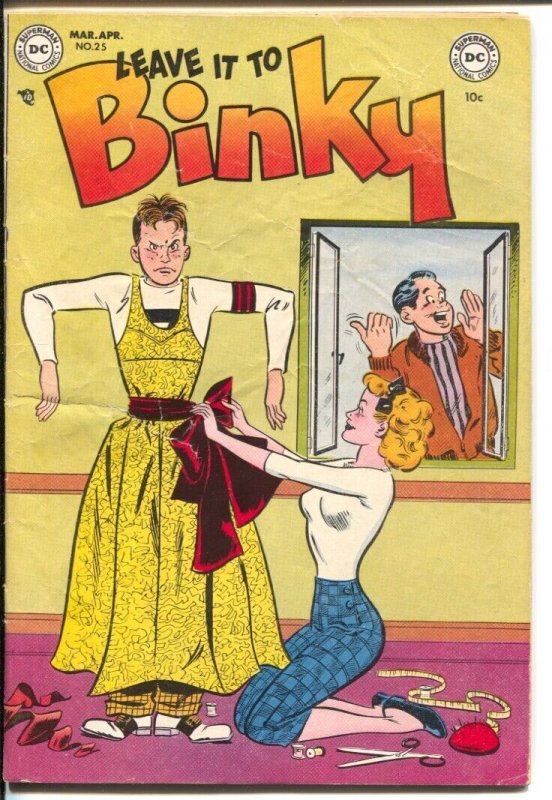 Leave It to Binky #25 (DC Comics, 1952), raw comic book in VG- condition — front cover
