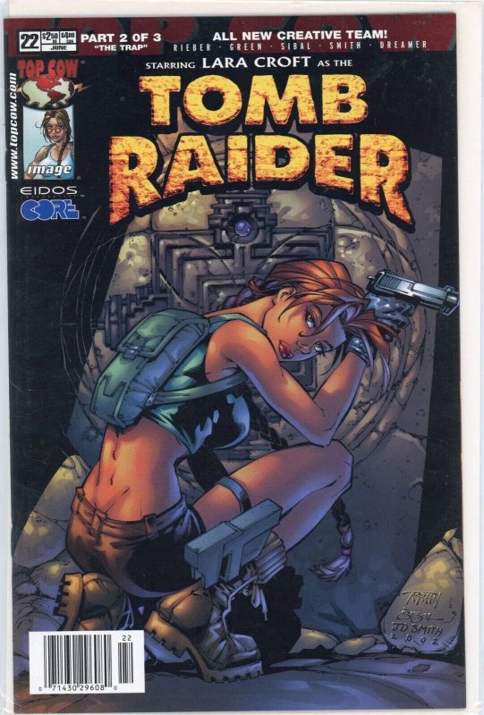 Tomb Raider #22 (2002), raw comic book in NM 9.4 condition — front cover