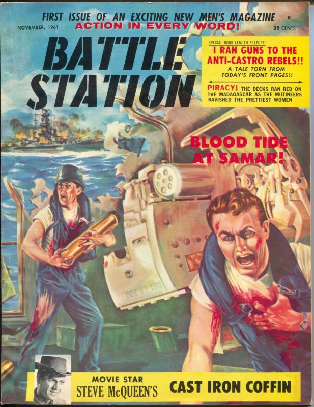 Battle Station #1, raw comic book in VF+ condition — front cover