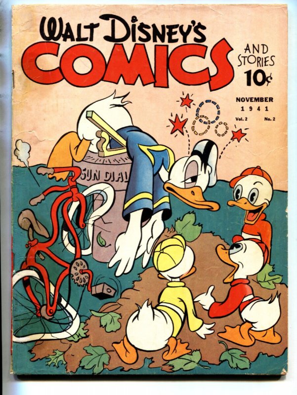 Walt Disney's Comics and Stories #14 (Dell Comics, 1941), raw, ungraded comic book — front cover