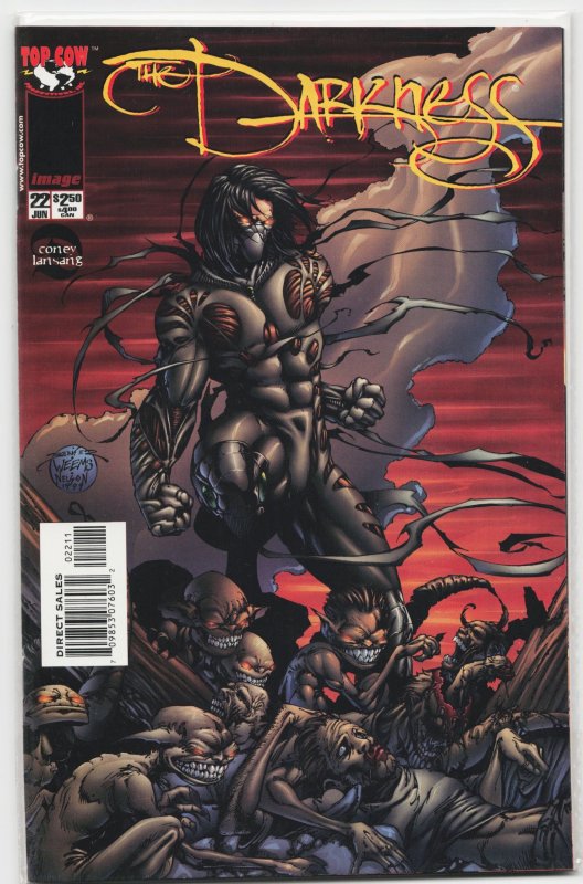 The Darkness #22 (Top Cow, 1999), raw, ungraded comic book — front cover